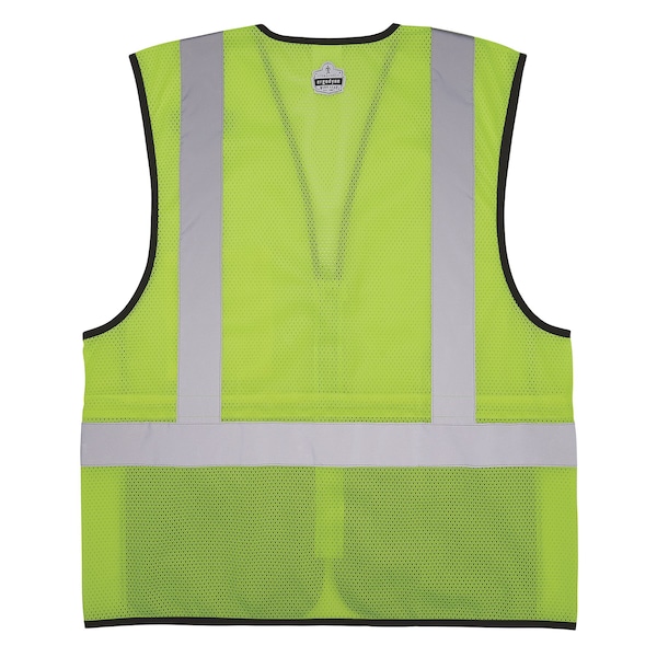 Hi Vis Safety Vest, Lime, 4XL/5XL